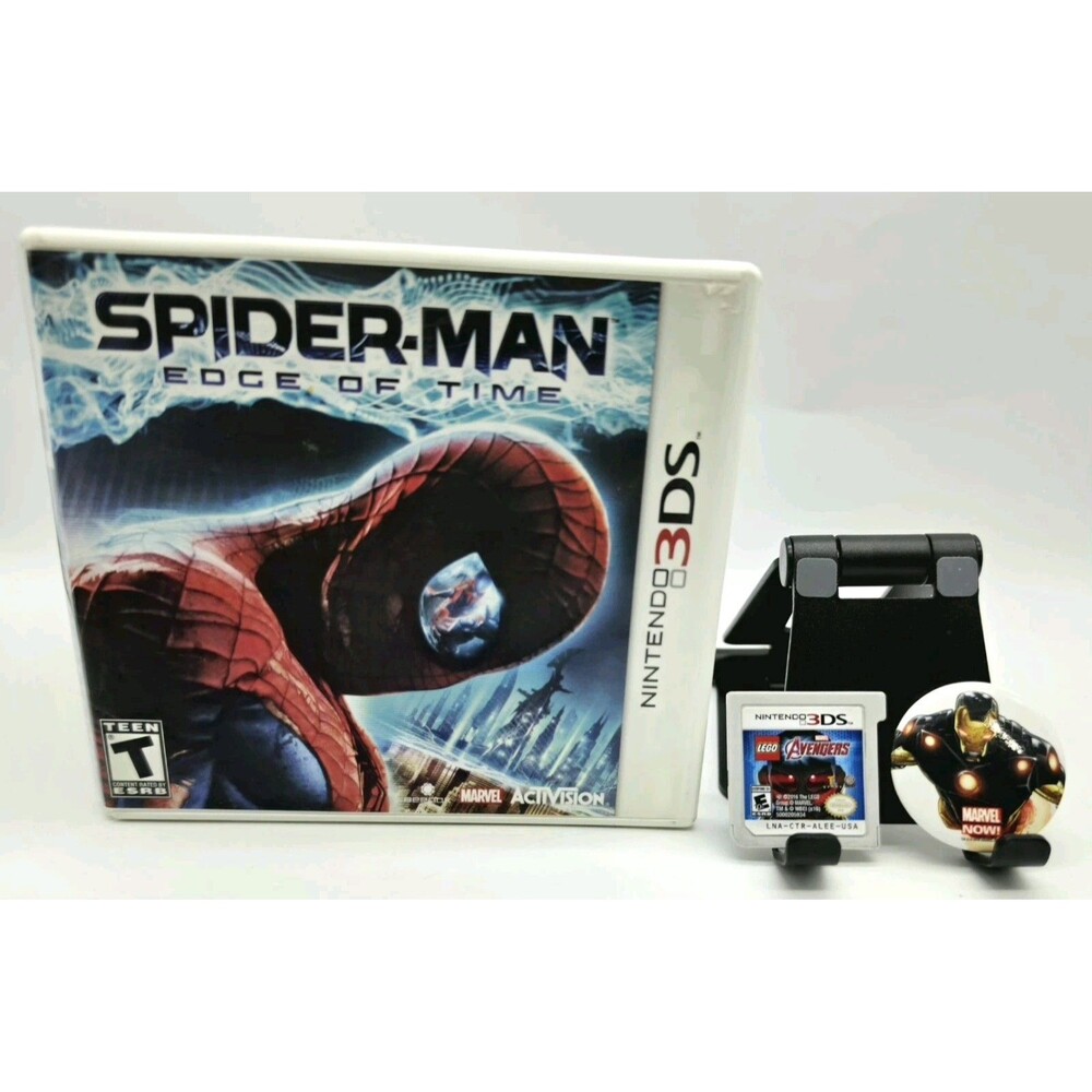 LEGO Marvel's Avengers Nintendo 3DS Cartridge w/ Iron Man Pin & Spiderman Case